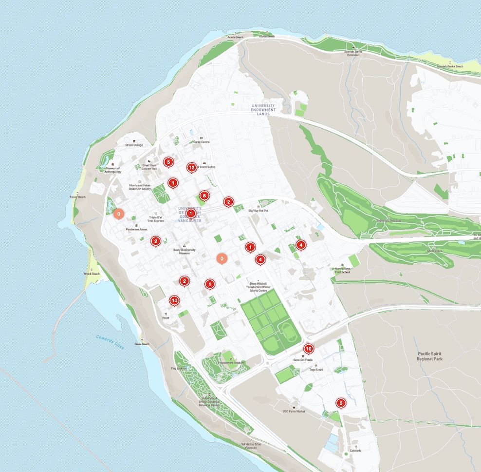 mobi bike share map ubc vancouver