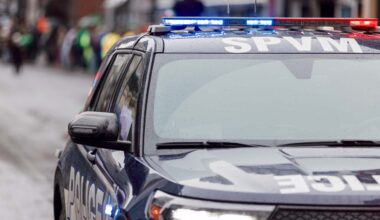 Montreal police vehicle.