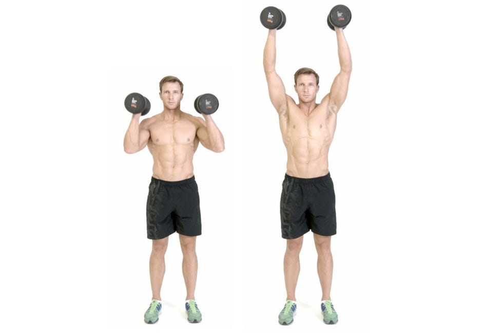 dumbbell shoulder press