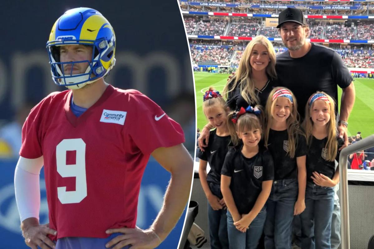 Matthew Stafford's wife shares sad family photo before Rams camp