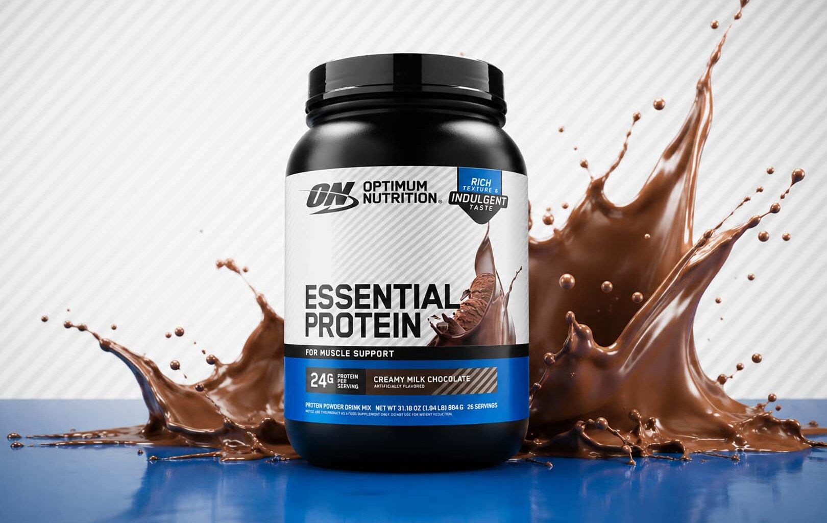 Optimum Nutrition's milk protein-powered Essential Protein Powder