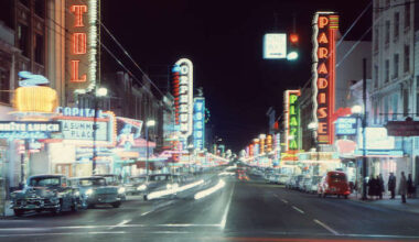 Granville Street Neon Vancouver Archives Photo