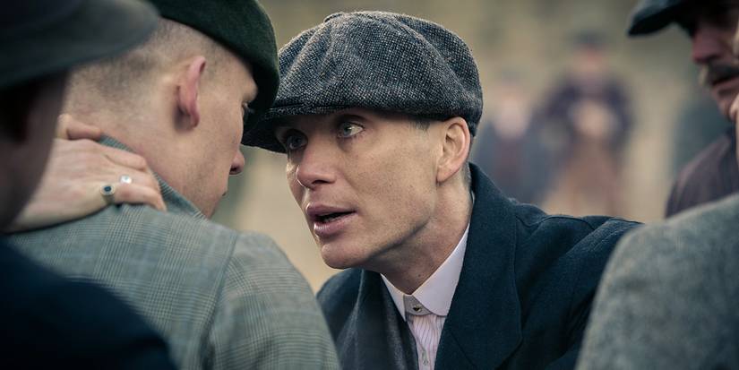 Cillian Murphy as Tommy Shelby talking to his brother in Peaky Blinders
