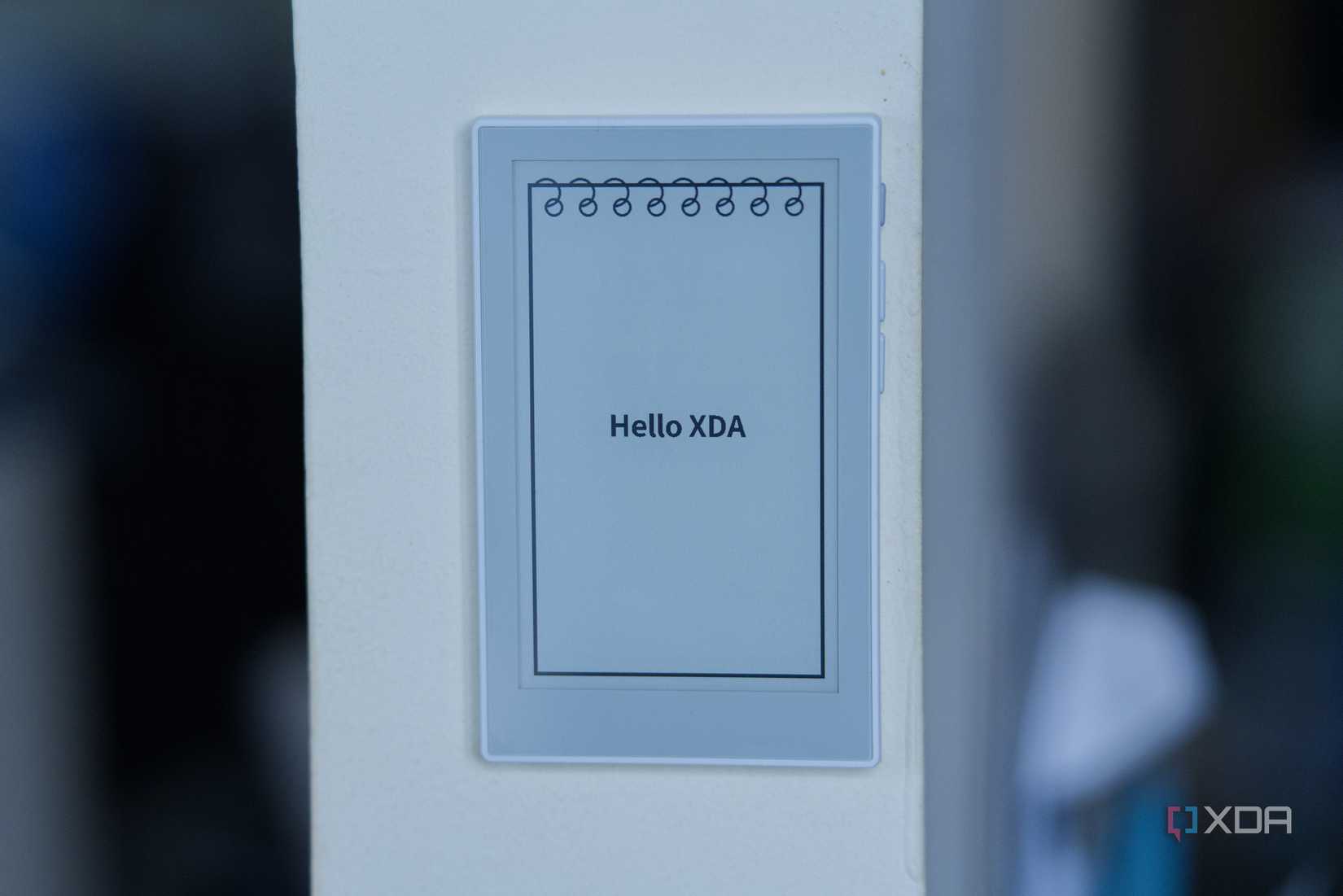 "Hello XDA" on the reTerminal Sticky