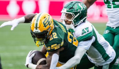 Roughriders edge Elks in another nail-biter between top teams in CFL West