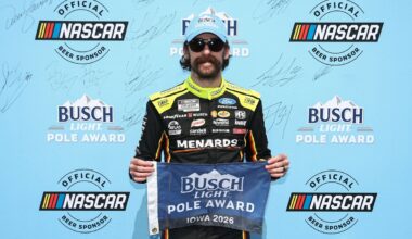 NASCAR Cup Iowa starting lineup: Ryan Blaney earns pole over Kyle Larson