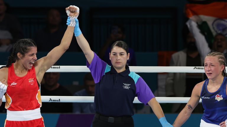 White lost to Sakshi Chaudhury in the women's 51kg final at the Commonwealth Games in Glasgow