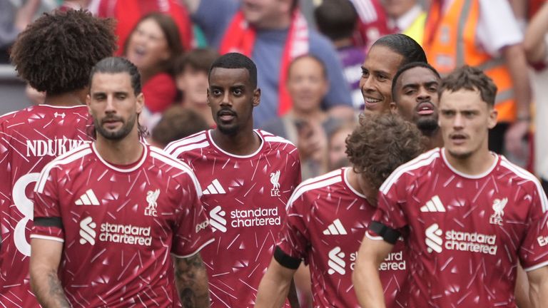 Alexander Isak and Florian Wirtz had put Liverpool 2-0 up in the first half