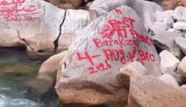 Maple Ridge RCMP investigating spray painting in provincial park