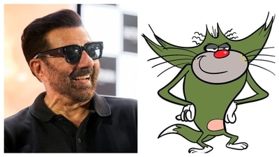 Sunny Deol channeled his inner Jack during the film promotion of Batwara 1947, in Kolkata on Wednesday. (ANI Photo)