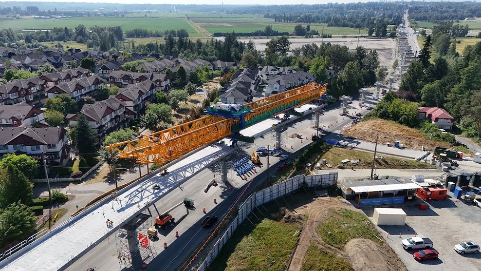 surrey langley skytrain construction clayton clipper 182 street july 14 2026