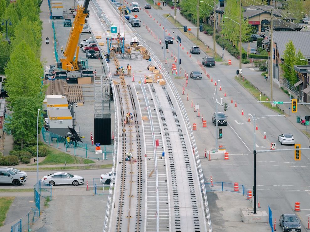 surrey langley skytrain construction may 12 2026