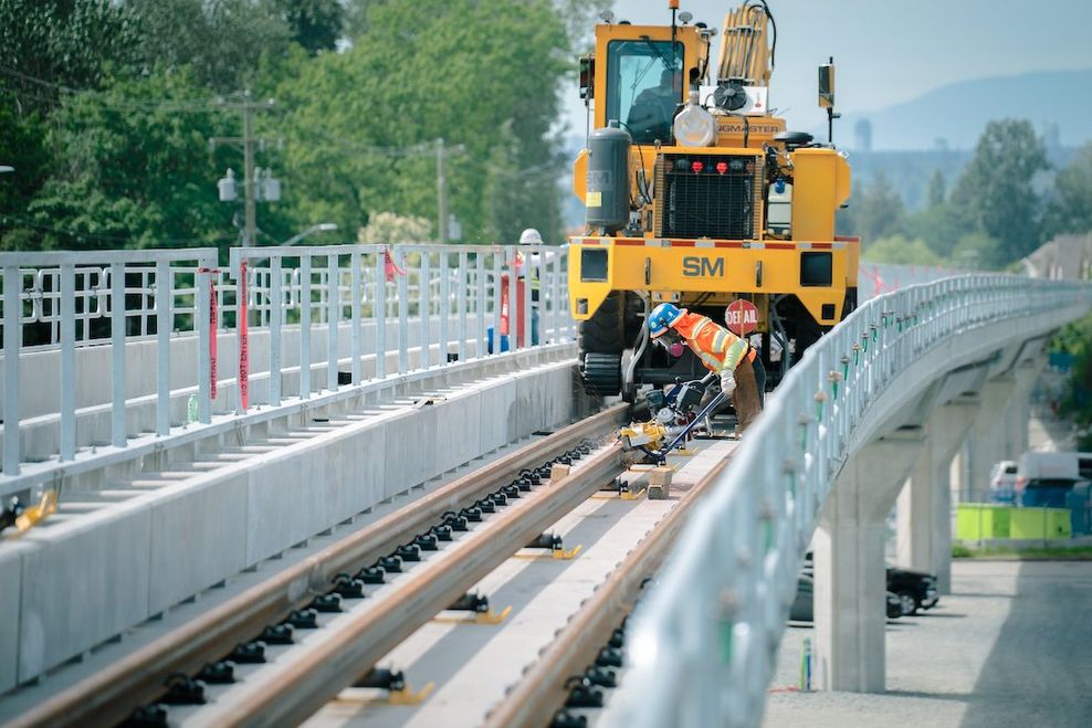surrey langley skytrain construction may 12 2026