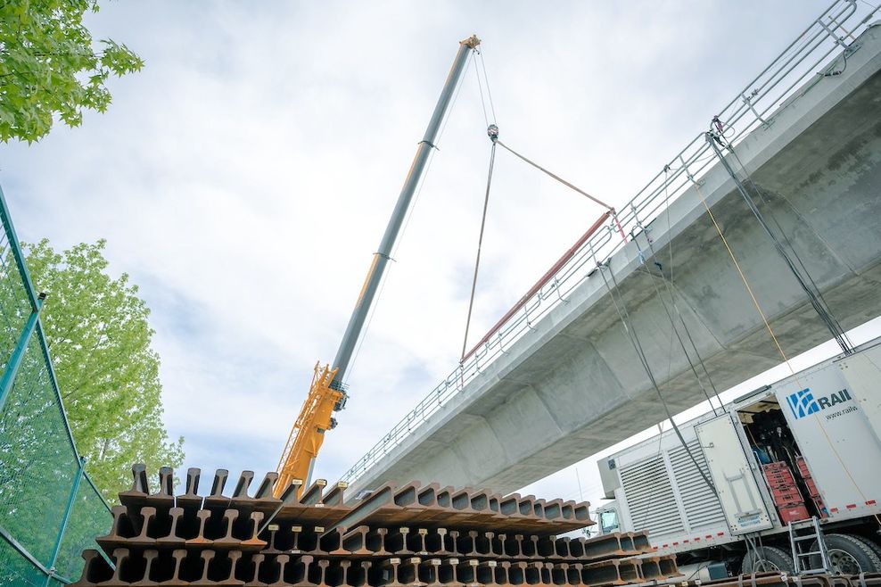 surrey langley skytrain construction may 12 2026