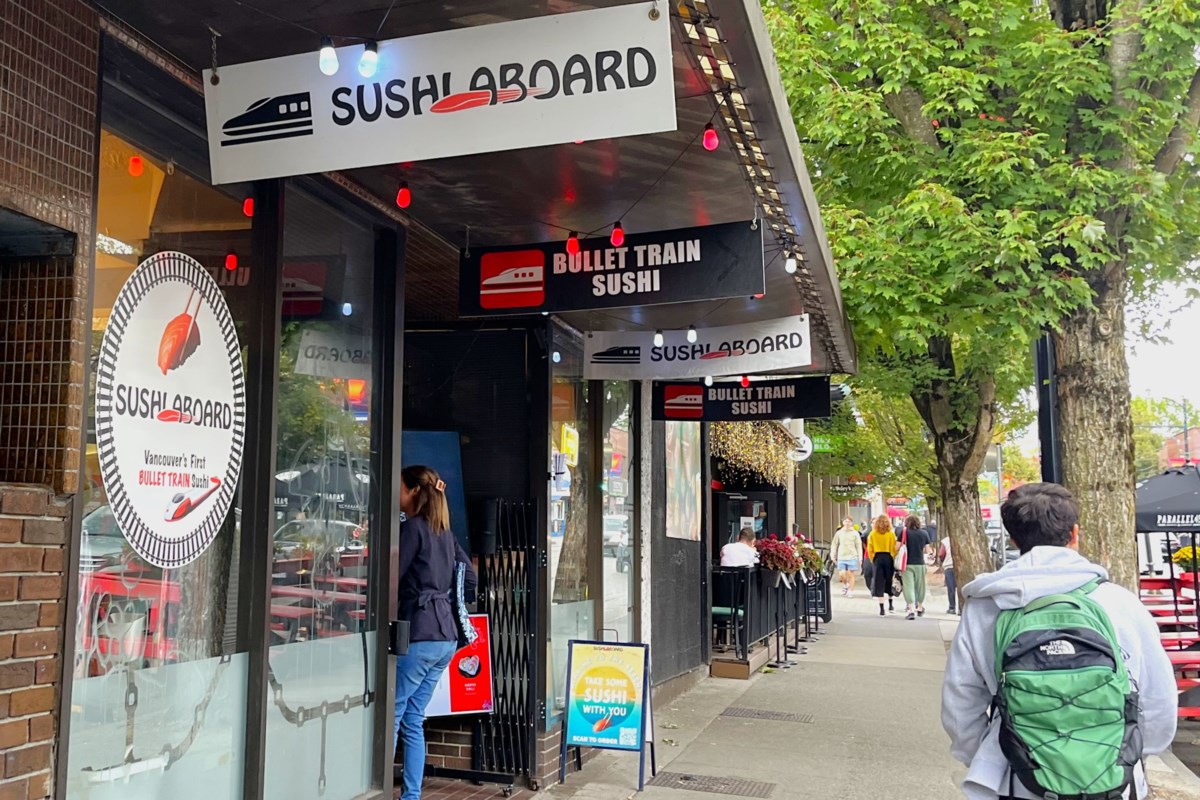 Vancouver's sushi train restaurant shutting down West End location