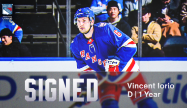 Rangers Agree to Terms with Vincent Iorio