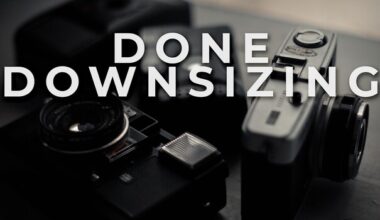 Down to Four Cameras: A Case for Owning Less