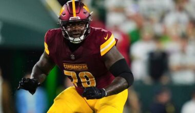 Commanders' Laremy Tunsil diagnosed with torn triceps, could miss most of 2026 season