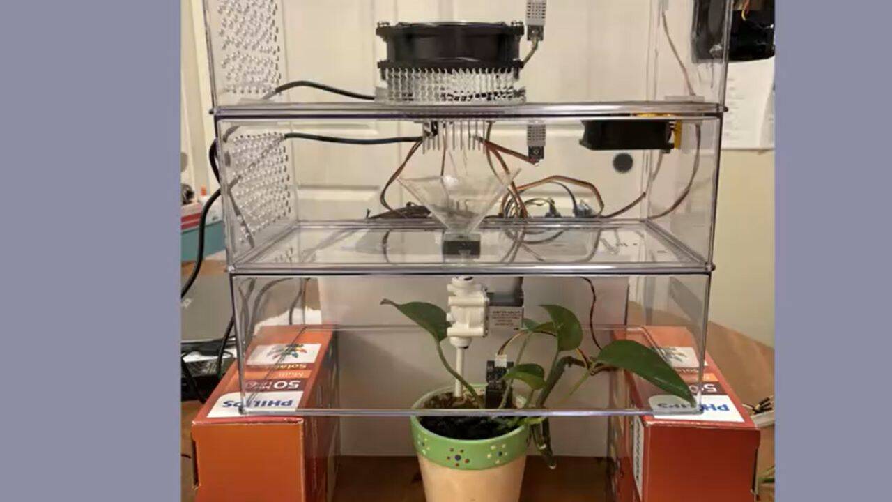 Kim created a device that uses the Peltier Module to turn moisture present in the air into water. Understanding the module<br><br>
