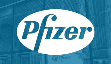 Pfizer logo.