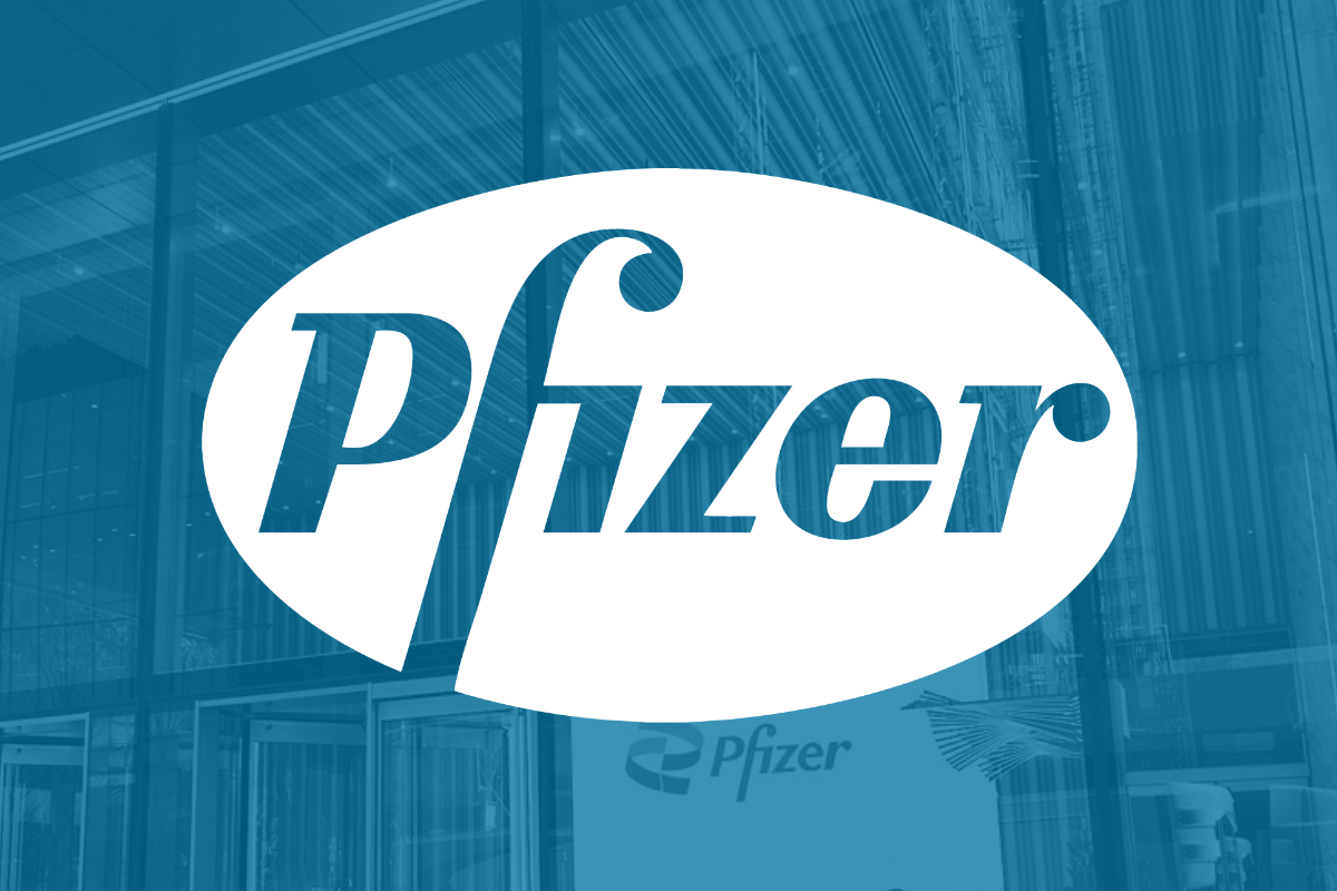 Pfizer logo.