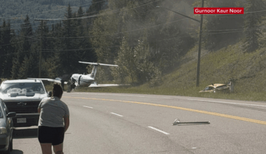 One dead after plane makes emergency landing on Prince George road