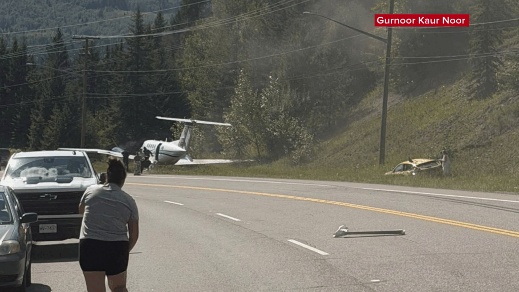 One dead after plane makes emergency landing on Prince George road