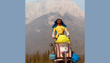 Latvian long-distance walker Kristians Kārkliņš on his journey across Canada.