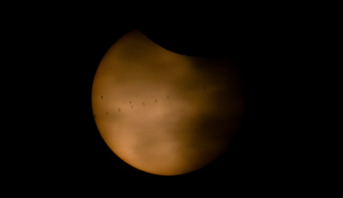 ISS photobombs the sun during solar eclipse photo of the day for Aug. 14, 2026