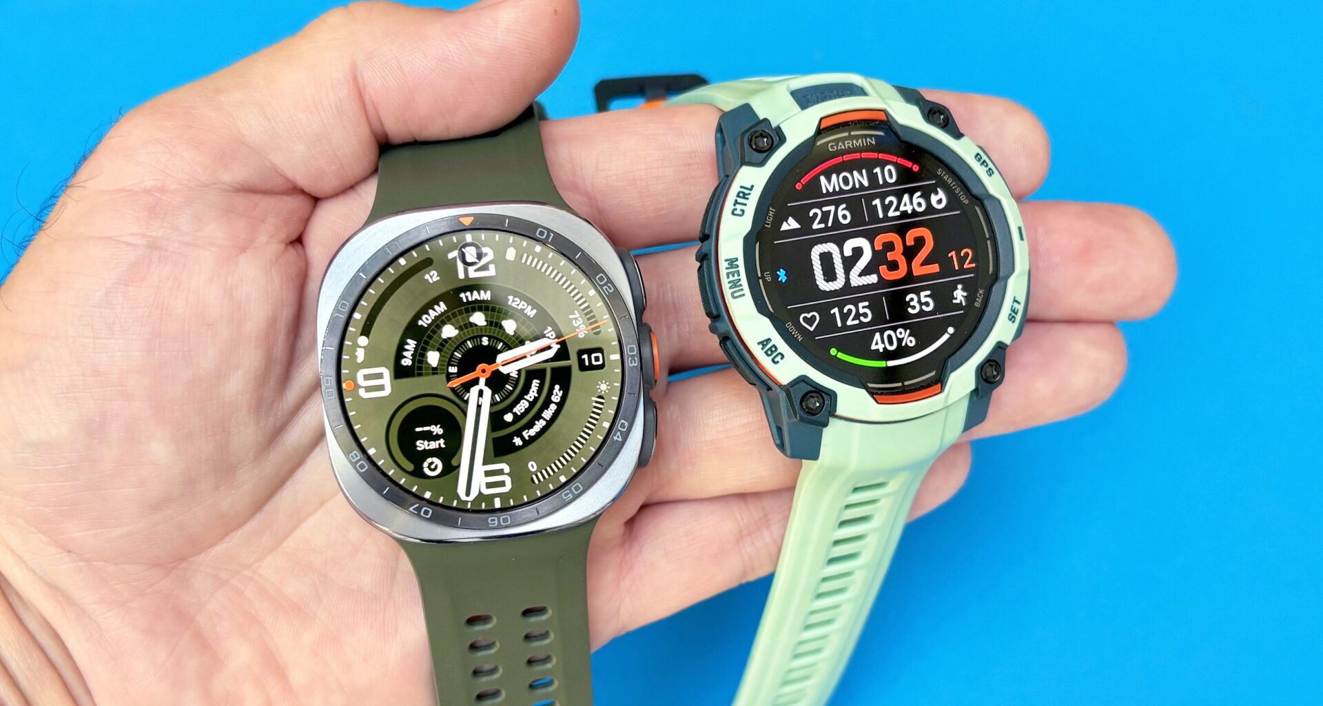 I biked 11 miles with the Garmin Instinct 3 vs Samsung Galaxy Watch Ultra 2 — and the winner is clear