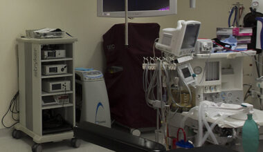 Medical equipment in an operating room