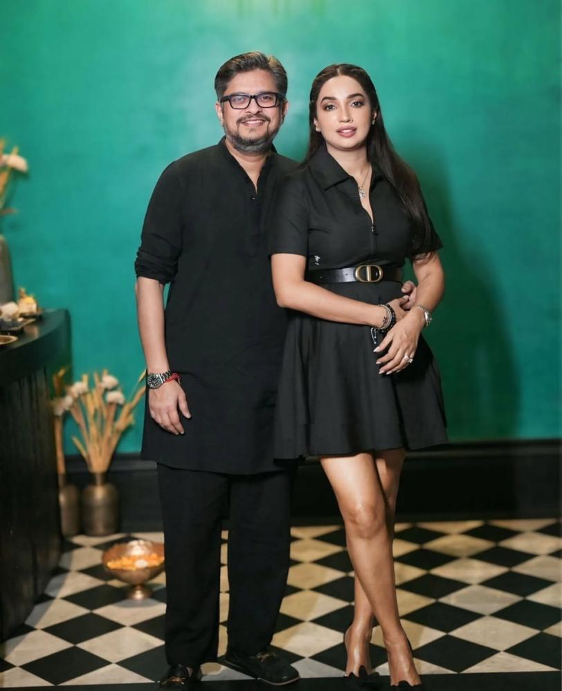 Kanika Dhillon with husband Himanshu Sharma
