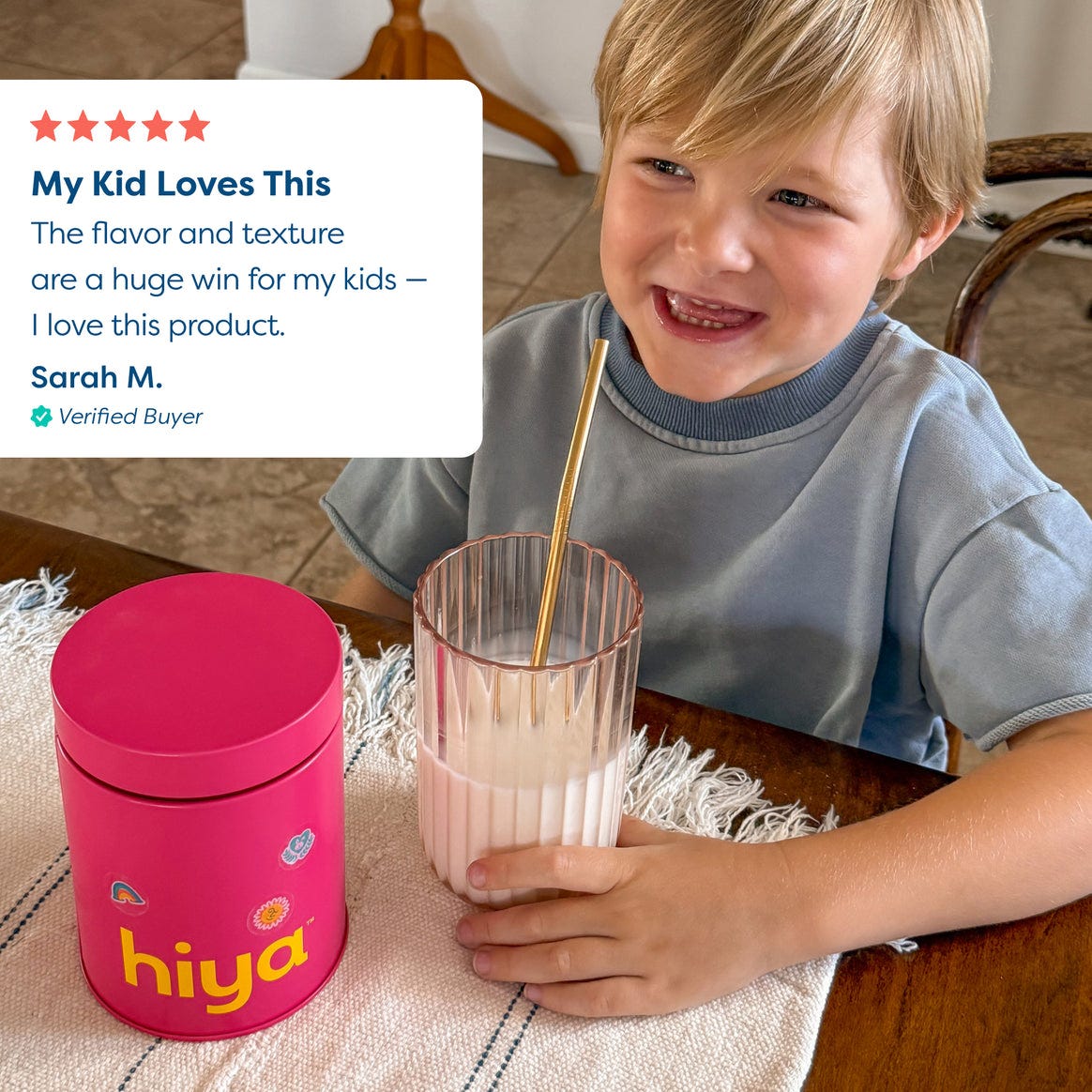 Unlike typical kids protein options, Hiya’s formula is built just for children—featuring clean-label ingredients, prebiotics for gut health and healthy fats to support growing bodies and minds.