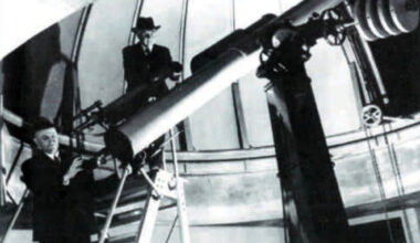 Man with telescope