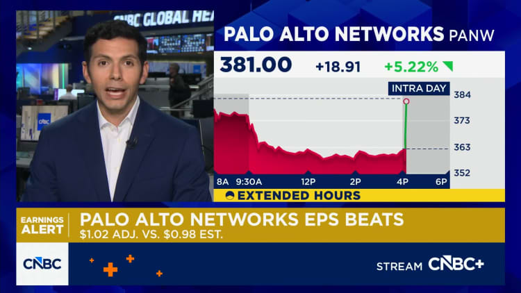 Palo Alto Networks shares pop on earnings and revenue beat