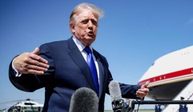 Trump says oil and gas prices won't fall until after midterm election