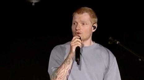 Ed Sheeran sorry for ‘mistakes’ as tour resumes – video