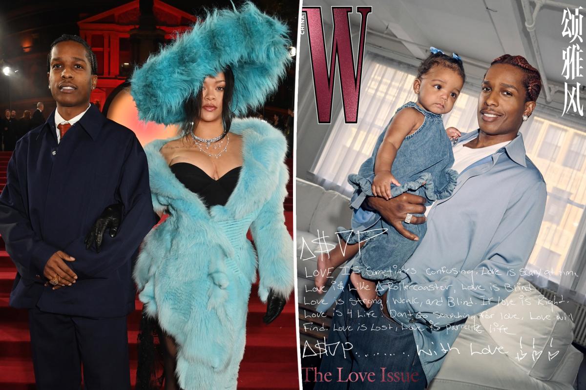 Rihanna's daughter Rocki covers W China with A$AP Rocky