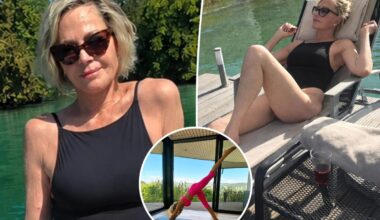 Melanie Griffith, 69, rocks black swimsuit and shows off impressive yoga pose during 'health reset'