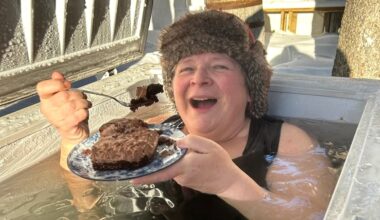 Freezing for fun; Choiceland woman takes a cold plunge every morning  