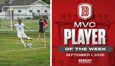 Liam Healey named as MVC Men's Soccer Player of the Week!