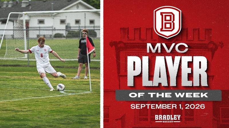 Liam Healey named as MVC Men's Soccer Player of the Week!