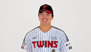 LG Twins pitcher Go Woo-suk poses in the team