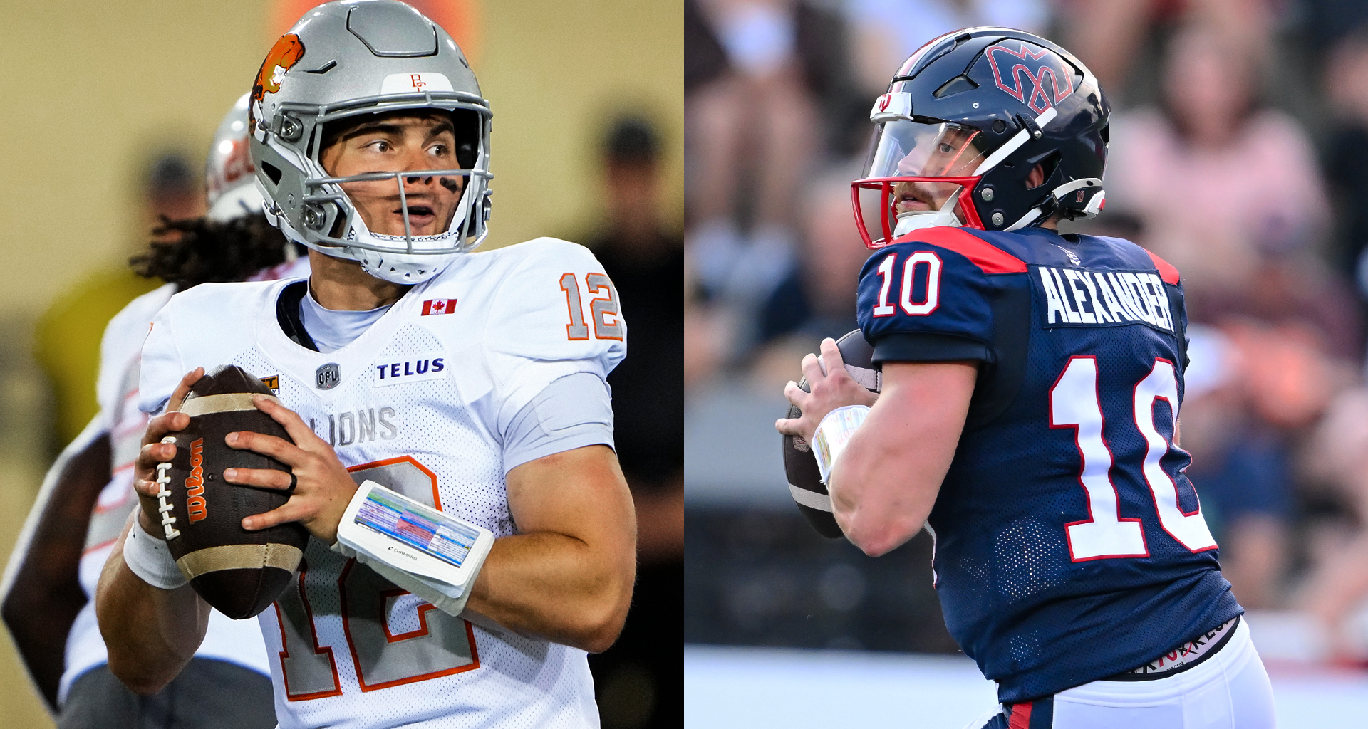 Nathan Rourke and Davis Alexander meet for the first time in a battle of the best CFL QBs.