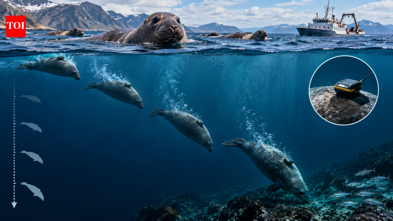 Scientists use satellite tags and time-depth recorders to track female northern elephant seals diving 1,735 metres into the Pacific Ocean |