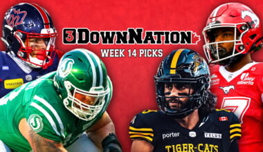 3DownNation CFL picks straight-up & against the spread: Week 14