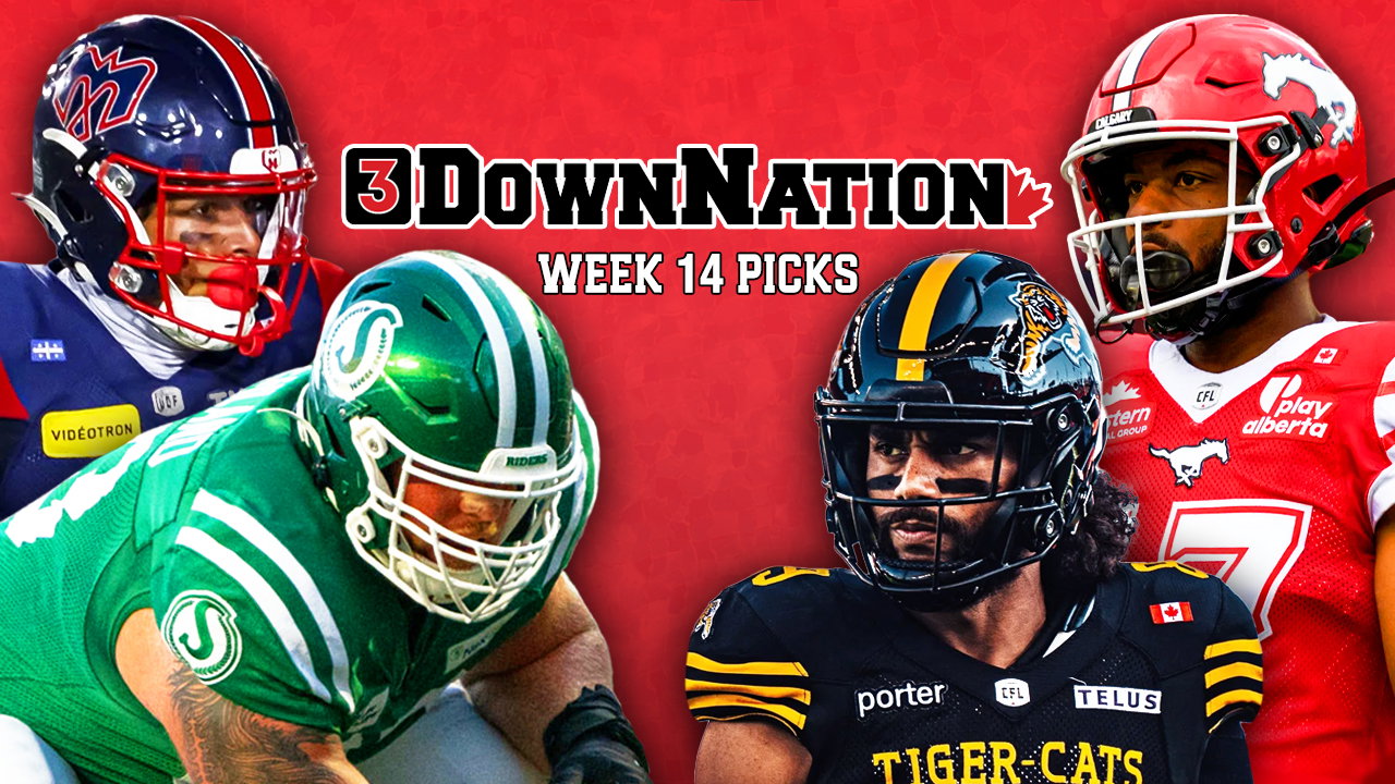 3DownNation CFL picks straight-up & against the spread: Week 14