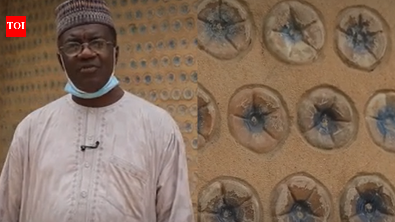 A Nigerian engineer built his first model house with 14,800 sand-filled plastic bottles; the experiment later grew into 15 houses, including a five-bedroom duplex