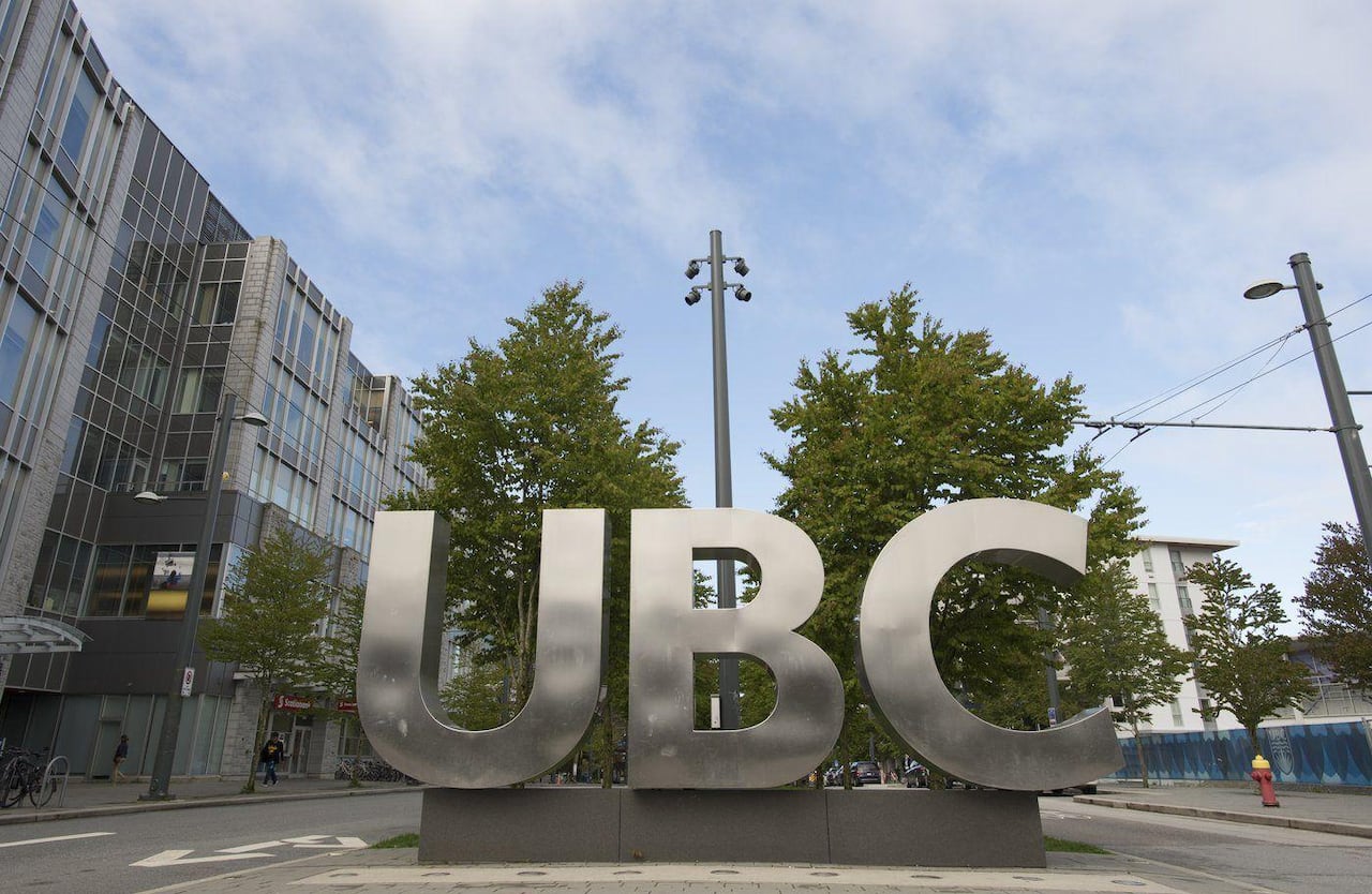 A UBC sign.