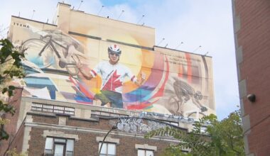 Montreal mural of Quebec cyclist Hugo Houle replaced by image of Michael Woods